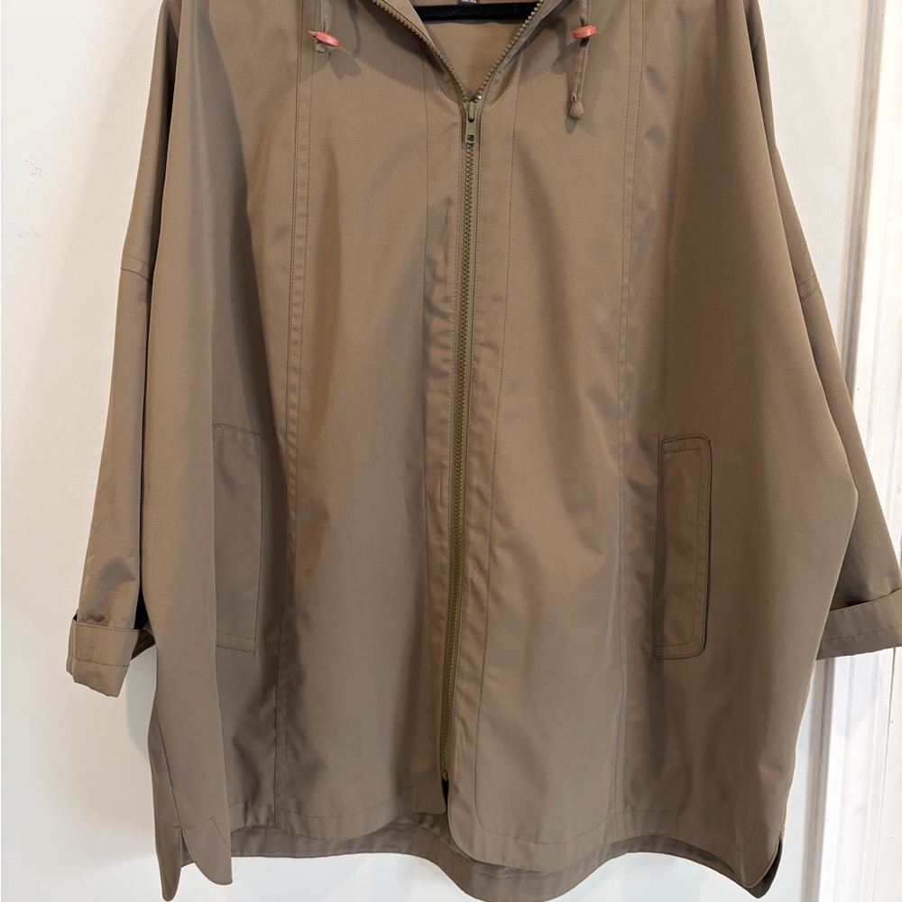 Gallery Olive Color Hooded Outerwear